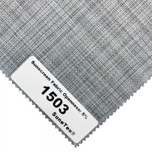China Classic 5% Openness Fine Grained Plain Weave Sunscreen Fabrics For Roller Blinds supplier