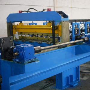 China High Speed Roofing Roll Forming Machine Gear Box Drive With 20T Hydraulic Decoiler supplier
