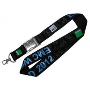 Fashion Logo Printed Lanyard Heat Press Luxury Conference ID Card Holder Lanyard