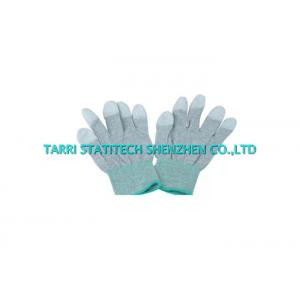 China ESD PU Tip Fingertip Anti Static Gloves Carbon Filament Finger Protectors supplier
