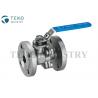 Stainless Steel Flanged Ball Valve , 2PC Two Piece Ball Valve With PTFE Seat