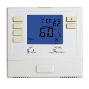 China 7 Day Wireless Programmable Thermostat , 1 Heat 1 Cool Thermostat supplier