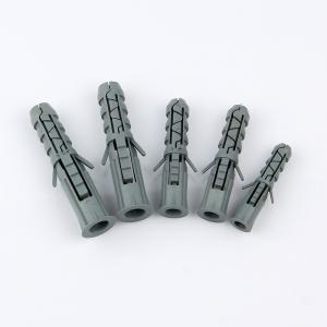 China PA Wall Plastic Screw Plugs 8MM X 60MM Grey Color Customized supplier