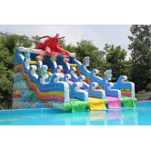 Lobster Inflatable Water Park Pool Slide For Adults / Children 9x6x8.2m