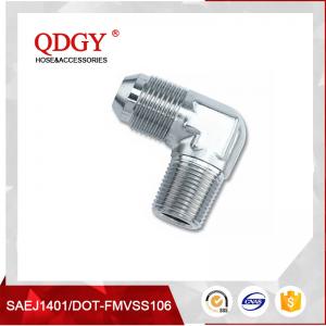 qdgy steel material with chromed plated coating qdgy -3 AND -4 AN 1/8 NPT PIPE MALE stainless 90 degree flare