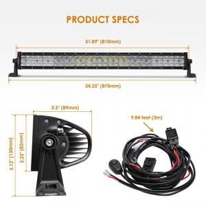 China Barra ligera de intensidad alta de la prenda impermeable 16200lm LED de 5D IP68, 31,5 barra ligera combinada del Cree LED de la pulgada 180W wholesale