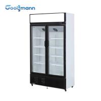 China 45mm Foaming Glass Door Cooler Upright Display Independent Refrigeration System on sale