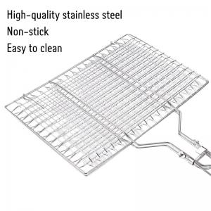 Multi Purpose 50cm Camping Cooking Set Stainless Steel Barbecue Grill Net