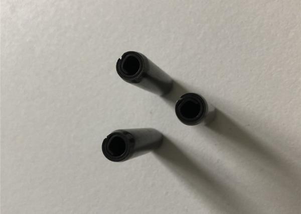伸縮性があるシリンダーDIN7344はリン酸で処理されたコイルばねPin Spirolの黒を