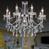 China Capodimonte chandelier metal material with lampshade for indoor home lighting fixtures (WH-MI-73) wholesale
