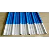 China 1.0mm Plastic Corrugated Roof Tile Impact Resistance PVC Roofing Sheet on sale