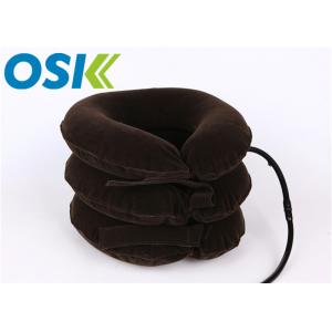 Pain Relief Cervical Support Brace Flannel Rubber Material OEM Service Provided