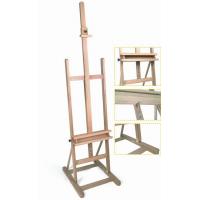 China Vertical Artist Painting Easel Floor Standing Easels For Children Natural Color on sale
