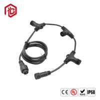 China Plastic 3 Way Waterproof 2 3 4 5pin Splitter Cable T Connector For Power on sale