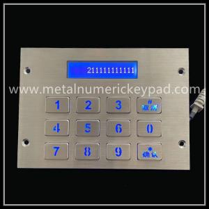 China Digital Illuminated Led Display Stainless Steel Keypad 304 Grade Usb supplier