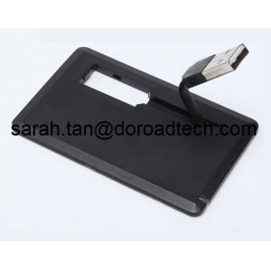 Business Card USB Flash Drive with Data Cable, Plastic Credit Card USB Stick with Cable