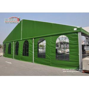 China Aluminum 15 x 35 Green Color Military Temporary Aircraft Hangar Portable With Sandwich Walling For Sale supplier