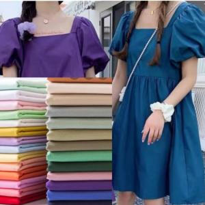 40SX40S 140X100 Cotton Dress Fabrics 135-142GSM Woven Man Shirt Lady Skirt Fabric