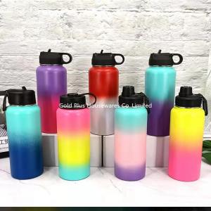 Factory directly sell 22oz wide mouth double wall vacuum flask insulated stainless steel sports water bottle
