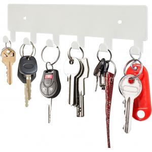 6-Hook Metal Key Holder for Wall Mounting Perfect for Organizing Keys in Hallways