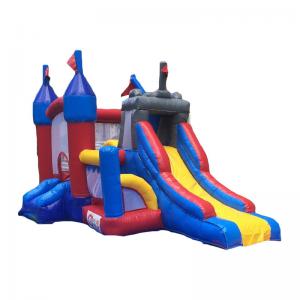 China Grey Inflatable Bouncer Castle Kids Air Games Inflatable Trampoline Party Rental supplier