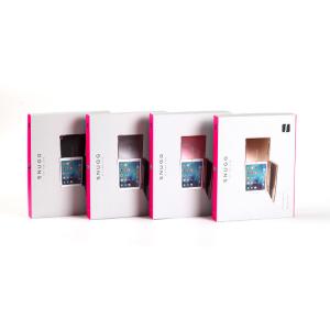 Rectangle Cardboard Jewelry Set Boxes White Pink Color For Product Box