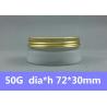 Gold Aluminum Lid 50g Frosted PET Container