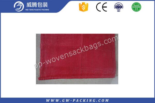 Reusable Small Mesh Onion Bags , Custom 30 X 50 PE Raschel Poly Mesh Net Bags