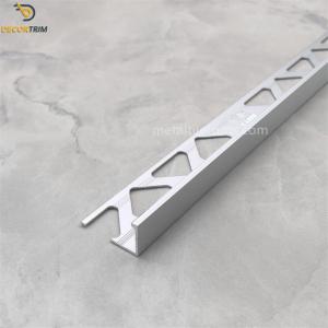 11mm L Shape Metal Tile Trim Brushed Aluminum Tile To Tile Transition Strip