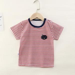 China 1.3m  Children'S Sports Shirts Animal Print Striped Short Sleeved For Boys supplier