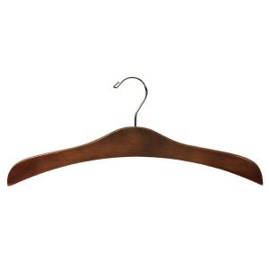 China Betterall WL8043 Antique Color Polished Chrome Hook Closet Garment Hanger Thin Wooden Clothes Hanger supplier