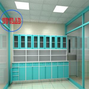 Metal Type Full Steel Hospital Disposal Work Benches with Drawers Three Section Slider