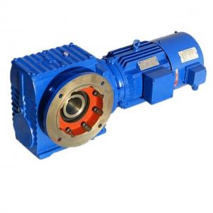 Hollow Shaft Helical Worm Gear Reducer Horizontal Mounting