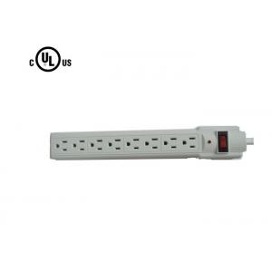UL Listed 8 Outlet Power Strip Surge Protector , AC Power Strip With LED Indicator Switch