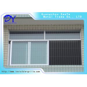 Modern Safe Window Invisible Grille Anodizing 2.0mm 3.0mm Aluminium Rail Track