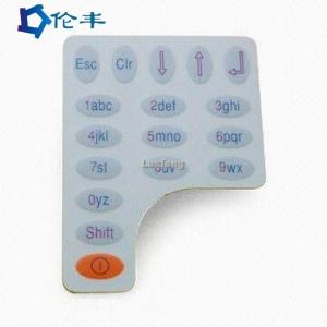 China Graphic Overlay Silk Screen Printing Electric Circuit Control Membrane Switch supplier