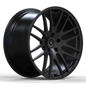 China Custom Concave Satin Black Alloy 20 Inch Forged Rims 5x112 supplier