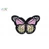China Beautiful Flower Butterfly Custom Embroidered Patches Apparel Accessories wholesale