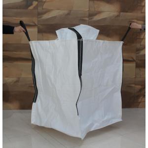 1.5 Tons FIBC Bulk Bags Flexiable Bulk Container With Safety Bang For Minerals Copper Ore Gravel