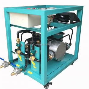 R123 low pressure refrigerant recovery machine water cooled oil free recovery charging machine