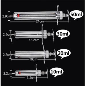 China Luer Lock Cattle Injection Needles 40ML Veterinary Injection Syringe wholesale