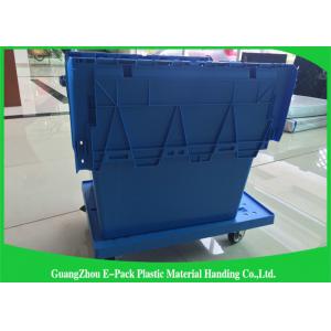 China Heavy Duty Big Plastic Shipping Containers With Attached Lids supplier