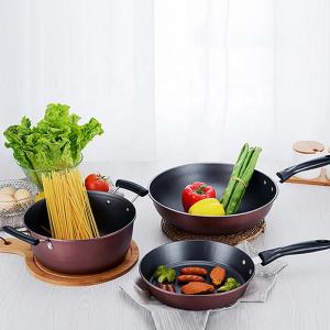 Multi Purpose 3Pcs Kitchen Nonstick Ollas Cast Iron Pot And Pan Set