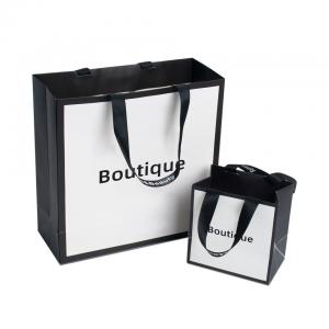 China Luxury Customized Printed Euro Paper Gift Bags With Logo Gravure Printing Ivory Board supplier