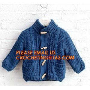 China New arrival british style warm childrens coat thick boys sweater, Fashionable Winter Coats Woolen Sweater Designs For Ki supplier