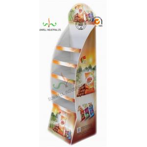 Custom Printed Pop Up Cardboard Display Stands / Shelves / Racks Corrugated Assembled