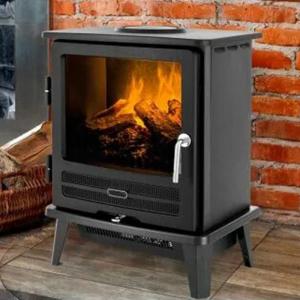 China Black Wood Burning Fire Pits Cast Iron Construction Iron Vintage Wood Burning Stoves supplier