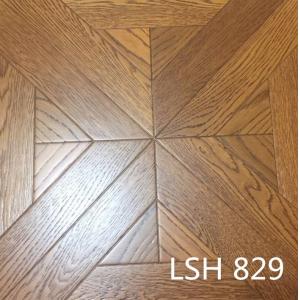 White Oak Engineered Parquetry Tiles with different stains and designs