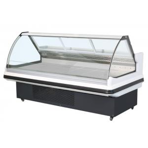 Cooked food display cabinet refrigerated preservation arc glass cover commercial large capacity