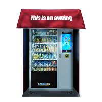 China Outdoor Snack Drink Vending Machine With Awning Rain Shelter Card Reader on sale